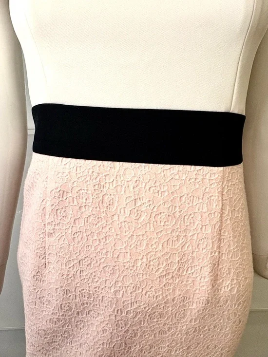 RW&CO Easter Spring Colorblock Dress White Black Pink Floral Thin Strappy Size 4 - Picture 4 of 7